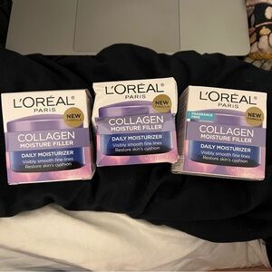 3 L'Oreal Purple Collagen Moisturizer Day/Night Cream